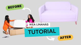 IKEA LINANÄS sofa Assembly Tutorial RATING AT THE END [upl. by Yrahk]