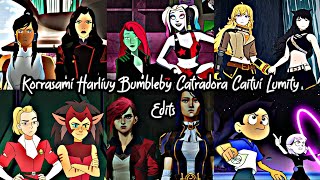 AWESOME KORRASAMI HARLIVY BUMBLEBY CATRADORA CAITVI LUMITY EDITS [upl. by Gwenni718]