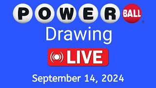 Powerball live Drawing results form Saturday September 14 2024  Powerball Drawing Live [upl. by Noyerb637]