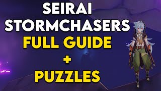 Seirai Stormchasers quest guide  Genshin Impact  Warding Stone Puzzles [upl. by Margery]