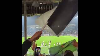 Fulham fans singing and celebrating in the Hammersmith end after beating Brentford 21 ffc fulham [upl. by Timi784]