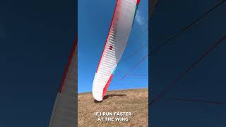 Paragliding SKILLS Launching in STRONG WIND and soaring shorts [upl. by Witkin]