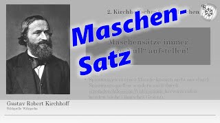 Maschenregel  Maschensatz [upl. by Lledrev]