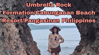 Umbrella Rock FormationCabungaoan Beach Resort Pangasinan Philippines [upl. by Papotto]