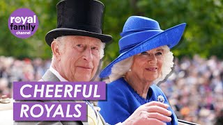 King Charles and Queen Camilla Lead Royal Procession at Ascot [upl. by Ynagoham]