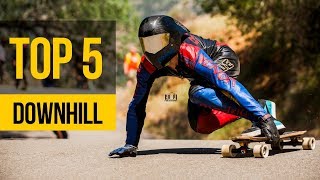 EPIC DOWNHILL LONGBOARDING ON HIGHEST SPEED • TOP 5 Extremely Fast Downhill Ever [upl. by Animrelliug]