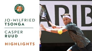 JoWilfried Tsonga vs Casper Ruud  Round 1 Highlights I RolandGarros 2022 [upl. by Nnayar]