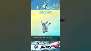 SHINY ALPHA GLACEON shorts shinypokemonhunter pokemonlegendsarceus shinypokemon pokemon [upl. by Macintosh890]