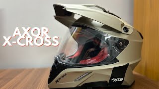 New Helmet Added  Axor XCross Dual Visor  Dual Sport Helmet  Nickel Color  Pinlock Preinstalled [upl. by Ellehcin]