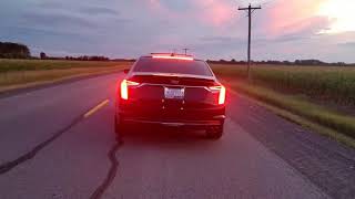 CADILLAC CT6V BLACKWING TWIN TURBO V8 LAUNCH EXHAUST NOTE [upl. by Akimal]