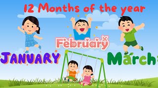 Learn All 12 Months of the Year Days Count amp Fun Facts for Kids  Educational Video  kids learn [upl. by Elonore491]