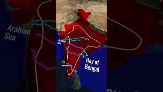 Maps Of India  Bay Of Bengal trending shortsvideo upsc gk maps [upl. by Sikras]