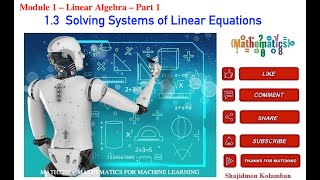 13 Solving Systems of Linear Equations [upl. by Netti]