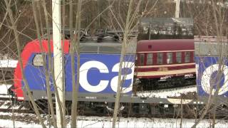 Wintersportzug DRV 13489 quotSchneeExpressquot am 16Februar 2013 [upl. by Purvis]