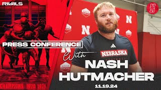 Nebraska Football Nash Hutmacher Wisconsin press conference Nov 19 2024 [upl. by Zadack]