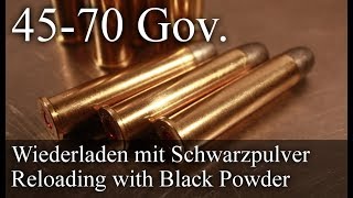 4570 Gov Wiederladen von SchwarzpulverPatronen [upl. by Wachtel]