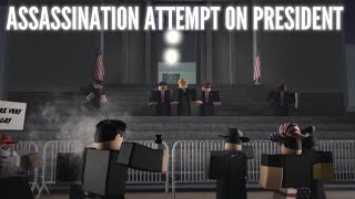 President almost assassinated during campaign visit to Dead Meat City  Roblox [upl. by Lemyt640]