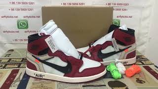 Off White Air Jordan 1 Chicago Reivew [upl. by Padegs]