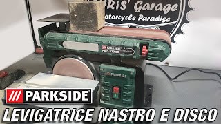 Levigatrice Nastro e Disco 370 W a 89 € Scheppach PARKSIDE PBTS 370 B2 [upl. by Arev]