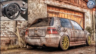 Rebuilding a Volkswagen GOLF R32  Forza Horizon 5  Thrustmaster T300RS Gameplay [upl. by Iatnohs]