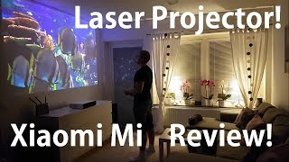 Xiaomi Mi Laser projector review 150 Ultra short throw [upl. by Darbee]