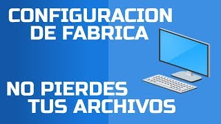 Windows 10 ¿Cómo restablecer el sistema y conservar mis archivos personales [upl. by Palestine400]