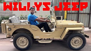 Willys Jeep Riding in Chennai  US Military Jeep  Motor Mania [upl. by Needan]