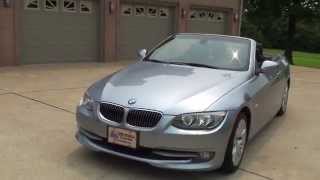 HD VIDEO 2011 BMW 328I HARD TOP CONVERTIBLE BLUE WATER METALLIC USED SEE WWW SUNSETMOTORS COM [upl. by Clemen]