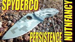 Spyderco Persistence quotPays Off Bigquot by Nutnfancy [upl. by Lona831]