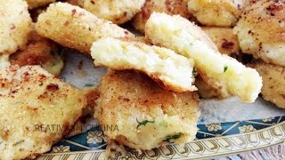 Frittelle di gamberetti e patate  ricetta di Creativaincucina [upl. by Mala]