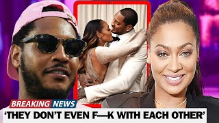 Watch La La Anthony UNEXPECTEDLY Bump Into ExHusband Carmelo Anthony At Show [upl. by Arvad341]