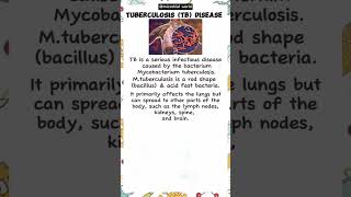 TB disease Tuberculosis Microbiology pathology shorts trending youtubeshorts microbialworld [upl. by Mehetabel722]