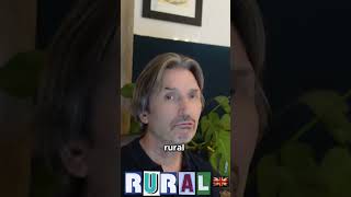 How to say RURAL vs URBAN in British English britishaccent [upl. by Enaillil]