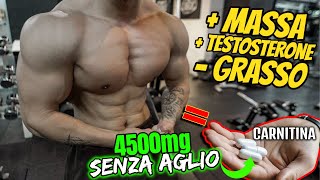 4500mg di CARNITINA sono un VERO DOPING NATURALE 👉🏻Usa QUESTI Integratori INSIEME NO Aglio [upl. by Thedrick]