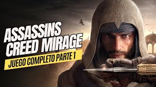 ASSASSINS CREED MIRAGE  Historia completa  FULL GAME  Español  PARTE 1  PS5 PC 4K HD [upl. by Litton]