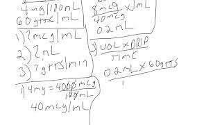 Norepinephrine Calculation 1 [upl. by Nelrac937]