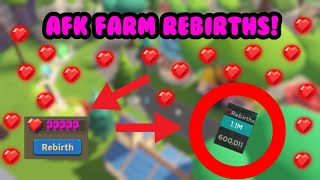 How to AFK FARM REBIRTHS in Roblox Giant Simulator [upl. by Yralih345]