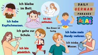 Daily German Phrases for Absolute Beginnrers  German A1  A2  Part 07 [upl. by Lonne]