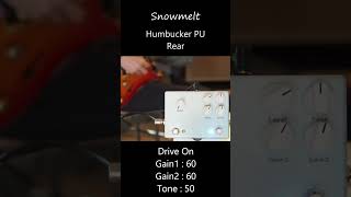 オーバードライブ＆ブーストペダル Snowmelt リアハムバッカ― guitar effects overdrive [upl. by Nol596]