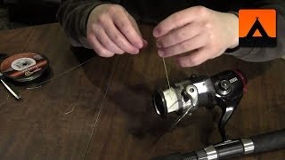 How to spool braided line on a spinning reel [upl. by Josi]