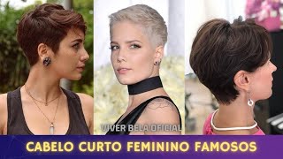 CORTE DE CABELO CURTO FEMININO 2023  CABELO CURTO FAMOSOS TENDÊNCIA 2022 [upl. by Sudnak]