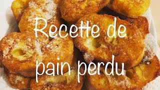 Recette rapide et facile  Pain perdu [upl. by Frye]