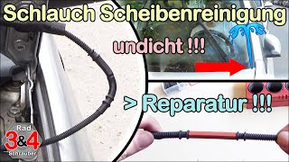 Scheibenwaschanlagen Schlauch undicht Reparatur des Wischwaschanlagen Wellrohr einfache Reparatur [upl. by Yentirb545]