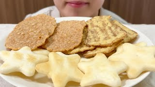 【ASMR】 Rice crackers Fried squid Eating sounds [upl. by Avivah209]