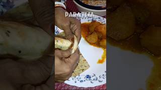 Paratha shorts cooking ❣️😋 [upl. by Draillih]