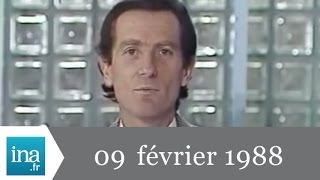 13h Antenne 2 du 9 février 1988  Archive INA [upl. by Gerfen]