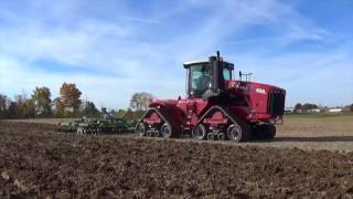 Versatile Delta Track 550 pulling a John Deere Chisel Plow [upl. by Ika]