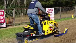 CHICKAREE RIDGE RUNNERS SNOWMOBILE GRASS DRAGS NOVEMBER 3RD 2019 [upl. by Sholom813]