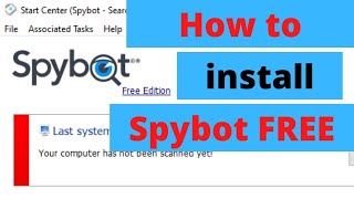 How to Install Spybot Search and Destroy 29 FREE 2022 [upl. by Amihsat]