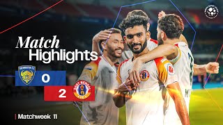 Match Highlights  Chennaiyin FC 02 East Bengal FC  MW 11  ISL 202425 [upl. by Neerihs]